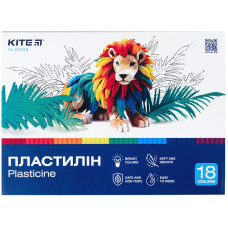 Пластилін, 18 кольорів, 360г, Classic, TM Kite