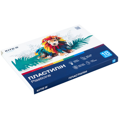 Пластилін, 18 кольорів, 360г, Classic, TM Kite