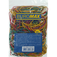 Гумки для грошей, 200г, d=55мм, кольорові, асорті, TM Buromax