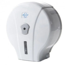 Диспенсер для туалетного паперу, настінний, пластик, білий, Джамбо, ТМ Solaris