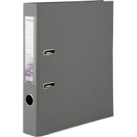 Папка-реєстратор, А4, 50мм, двостороння, сірий, TM Delta by Axent