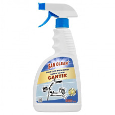 Засіб для видалення вапняного нальоту та іржі, 500мл, з розпилювачем, Сантік, ТМ Сан Клін
