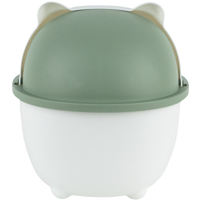 Контейнер для сміття, 16х21см, настільний, біло-зелений, TM Kite