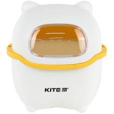 Контейнер для сміття, 16х21см, настільний, біло-помаранчевий, TM Kite