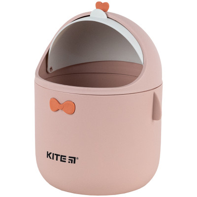 Контейнер для сміття, 16х12.5см, настільний, персиковий, TM Kite
