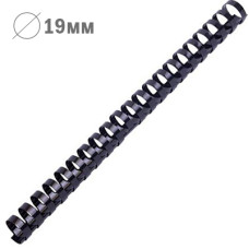 Пружина пластикова, d=19 мм, чорна, 100шт/уп, TM Axent