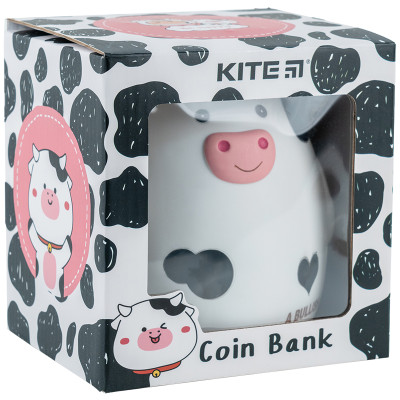 Скарбничка, 13х13х15см, пластикова, Cow, TM Kite