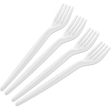 Виделки одноразові, 165мм, 100шт/уп, білі, ТМ FF Super