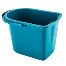 Відро пластикове, 14л, прямокутне, для віджимної насадки, з ручкою, ТМ Алеана