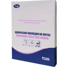 Накладка на унітаз, 200шт, 365х420мм, складання 1/4, ТС-200, Тіша папір