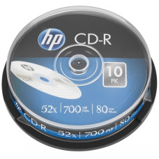 Диск CD-R, 700MB, 52X, 10шт/бокс, ТМ HP