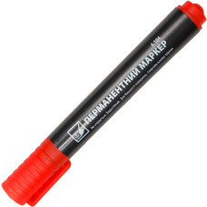 Маркер перманентний, лінія 1-3мм, червоний, TM 4Office