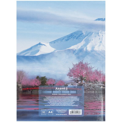 Книга обліку А4, 96арк, клітинка, обклад. тверда, City, Tokyo, TM Axent