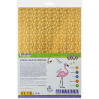 Фоаміран голограф. з клейк. шаром, А4, 5арк, - 5 кольорів, 2мм, KIDS Line, TM ZiBi