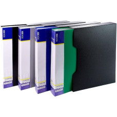 Папка з 80 файлами, А4, у чохлі, асорті, TM Economix