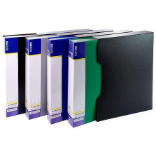 Папка з 100 файлами, А4, у чохлі, асорті, TM Economix