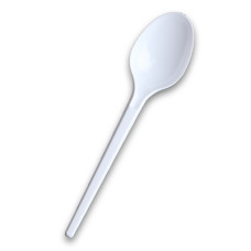Ложки одноразові, столові, 17cм, 100шт/уп, білі