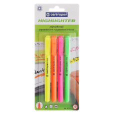 Набір маркерів текстових, лінія 1-4мм, 4 кольори, Fax, TM Centropen