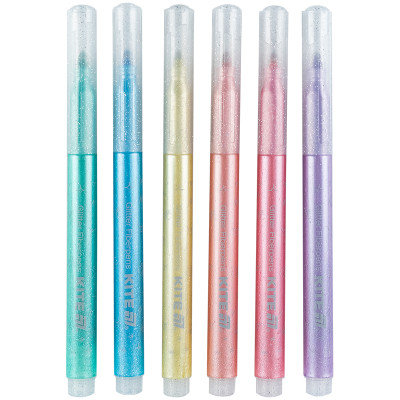 Фломастери, 6 кольорів, з блискітками, пастель, Creative, TM Kite