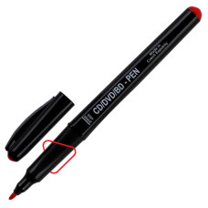 Маркер перманентний, лінія 1мм, червоний, CD/DVD, 4606, TM Centropen