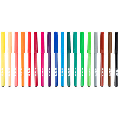 Фломастери, 18 кольорів, Classic, TM Kite