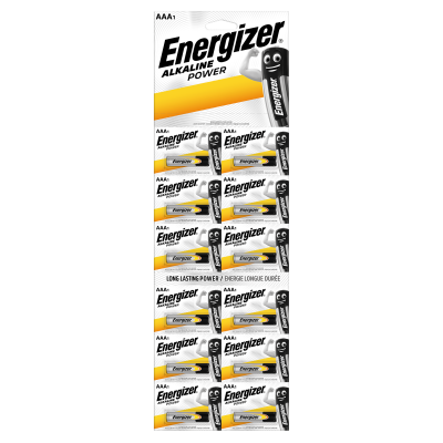 Елемент живлення батарейка, AAA, LR03, 1.5V, 1шт/відрив, Alkaline Power, TM Energizer