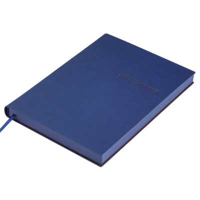 Щоденник датований 2026р, A5, 336стр, кремовий блок, обкладинка синя, IDEAL, ТМ Buromax