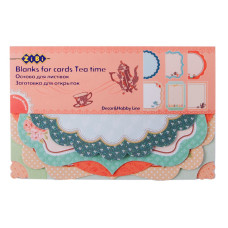 Набір заготовок для листівок TEA TIME, 102х153мм, 18шт, TM ZiBi