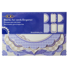 Набір заготовок для листівок ELEGANCE, 102х153мм, 18шт, TM ZiBi