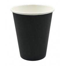Стакани одноразові, паперові, 500мл, для гарячих напоїв, чорні, 25 шт/уп, ТМ SuperCup