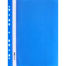 Швидкозшивач, А4, з прозорим верхом та перфорацією, PP, помаранч, синій, TM Economix