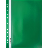 Швидкозшивач, А4, з прозорим верхом та перфорацією, PP, помаранч, зелений, TM Economix