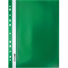 Швидкозшивач, А4, з прозорим верхом та перфорацією, PP, помаранч, зелений, TM Economix