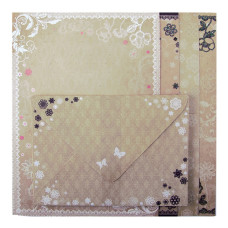 Набір заготовок для листівок з кольоровими конвертами VINTAGE, 105х148мм, 8л+8к, TM ZiBi