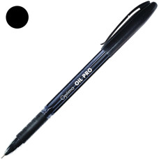Ручка масляна, лінія 0.5мм, чорна, Oil Pro, TM Optima