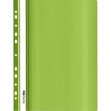 Швидкозшивач, А4, з прозорим верхом та перфорацією, PP, глянець, салатовий, TM Economix