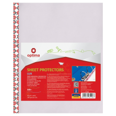 Файл для документів, А4+, 40мкм, 100шт, глянець, з кольоровим орнаментом, TM Optima