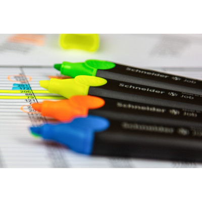 Маркер текстовий, лінія 1-5мм, зелений, Job150, TM Schneider