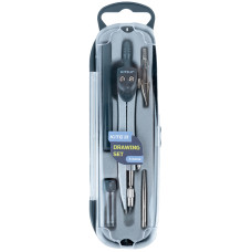 Готовальня, 5 предметів, сіра, TM Kite