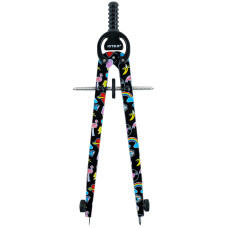 Циркуль з принтом, 165мм, металевий, у футлярі, +грифель, М3, TM Kite