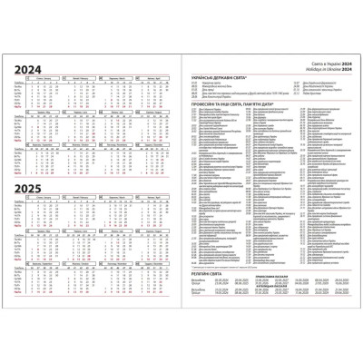 Щоденник недатований, А5, 352стр, блок білий, обкладинка бордова, ТМ BRISK (MIRADUR-INFOLK)