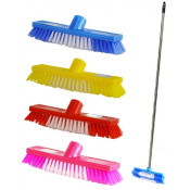 Щітка для підлоги, жорстка, 24х8см, ручка 120см, TM Zambak Plastik