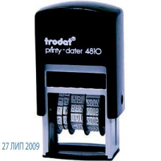 Мінідатер, 3.8мм, місяць літерами, 4810-UKR, ТМ Trodat