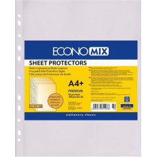 Файл для документів, А4+, 40мкм, 100шт, фактура помаранч, напівматовий, TM Economix