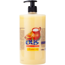 Мило крем рідке, 1л, з дозатором, Молоко і мед, ТМ Olis