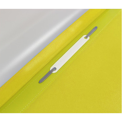 Швидкозшивач, А4, з прозорим верхом та перфорацією, PP, глянець, жовтий, TM Economix