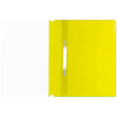 Швидкозшивач, А4, з прозорим верхом та перфорацією, PP, глянець, жовтий, TM Economix