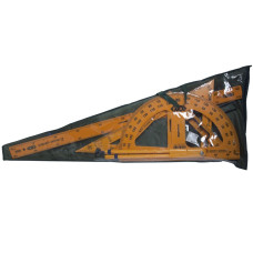 Комплект вимірювальних приладів TEACHER для шкільної дошки, 5 предметів, жовтий, TM ZiBi