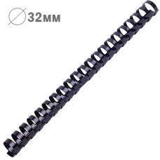 Пружина пластикова, d=32мм, чорна, 50шт/уп, TM Axent