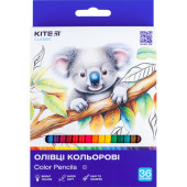 Олівці кольорові, 36шт, Classic, TM Kite